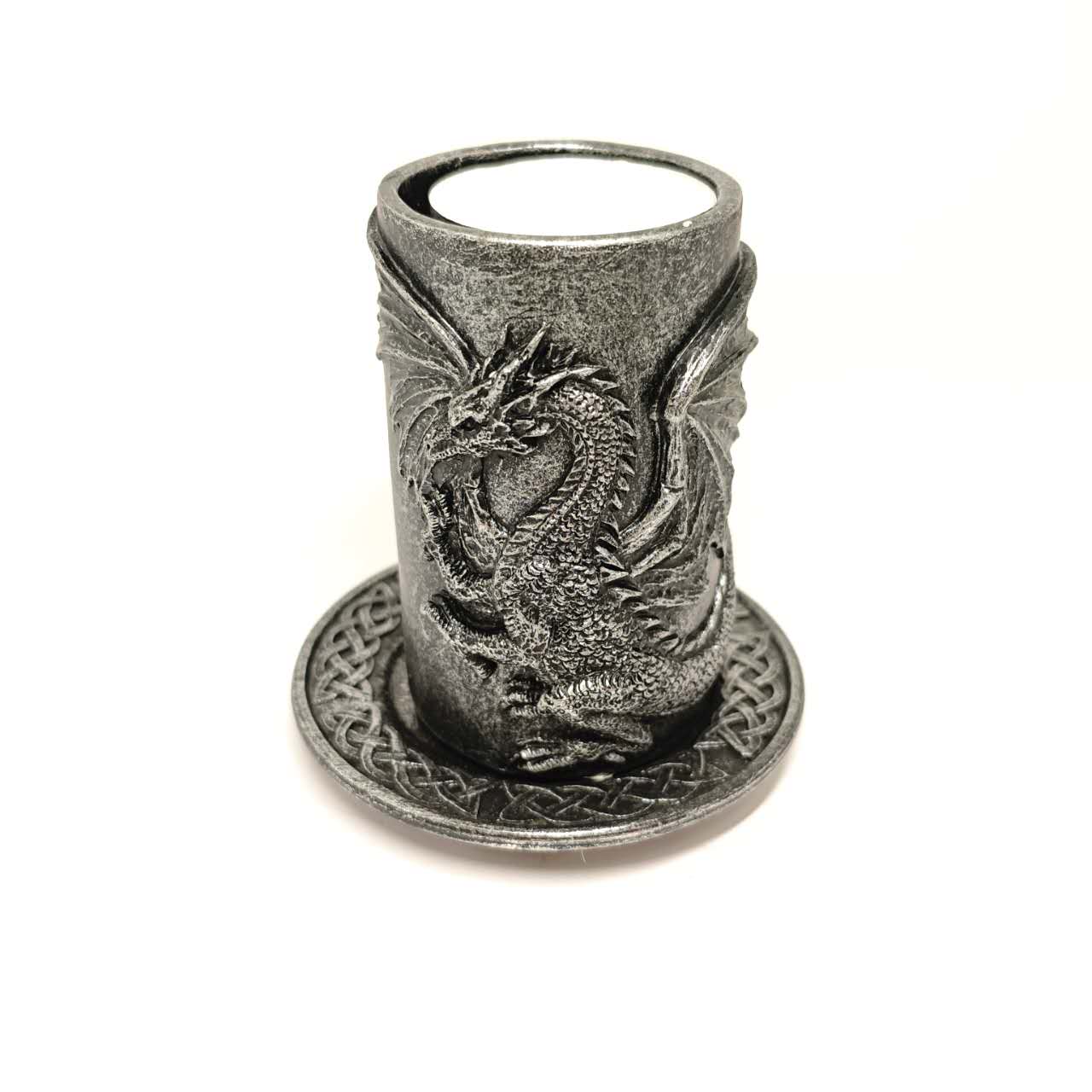 Gothic Dragon Candle Holder with Coaster