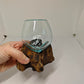 Rustic Driftwood Glass Terrarium Bowl