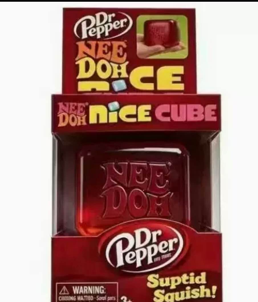 Needoh Nice Cube Dr Pepper Cube Slow Rising Squishy