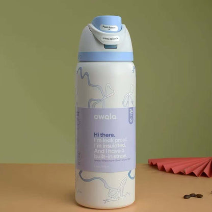 Owala Stainless Steel Water Bottle Ribbon