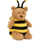 Jellycat Bartholomew Bear Bumblebee Outfit 26cm
