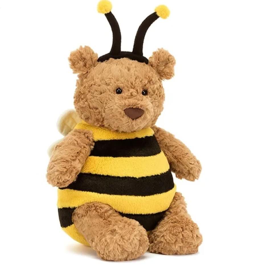 Jellycat Bartholomew Bear Bumblebee Outfit 26cm