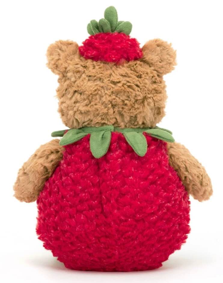 Jellycat Bartholomew Bear Strawberry Outfit 26cm