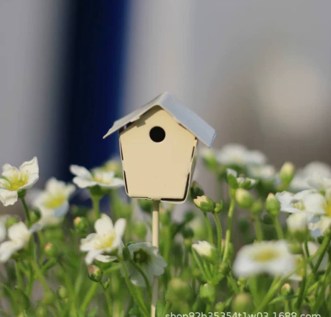 Fairy Garden Accessories Birdhouse Garden Stake