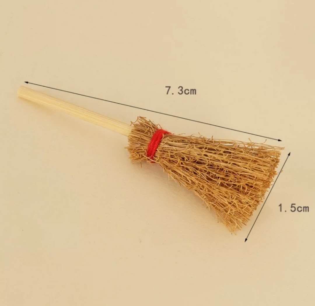Fairy Garden Accessories Straw Broom