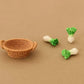 Fairy Garden Accessories Basket with pumpkin Vegetable