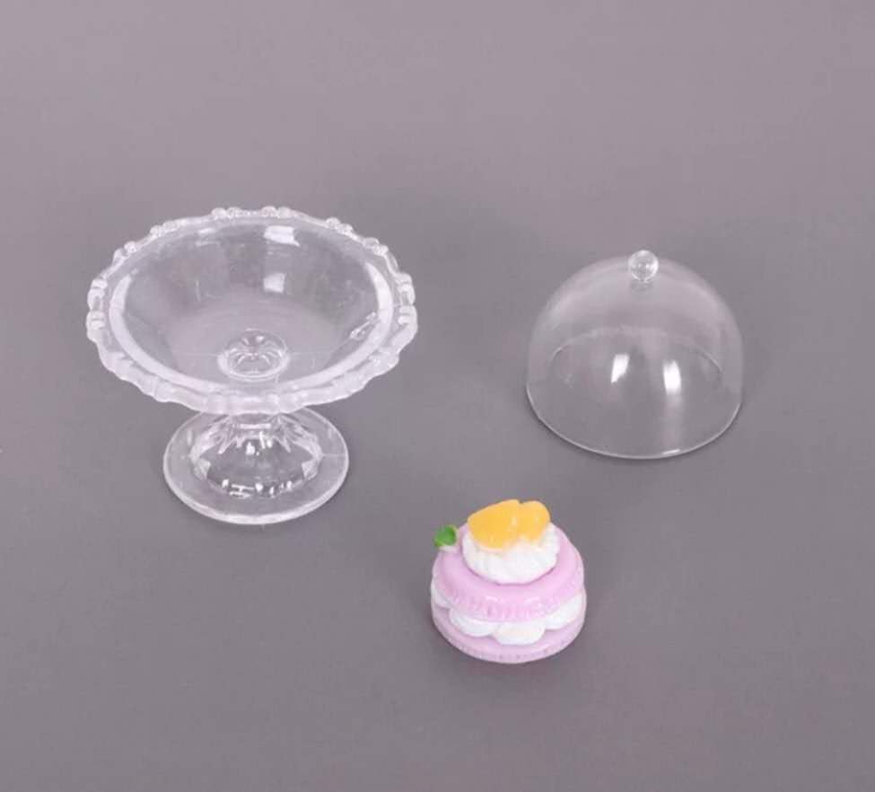 Fairy Garden Accessories Cake display stand with lid