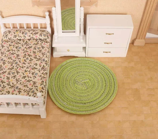 Fairy Garden Accessories green straw mat