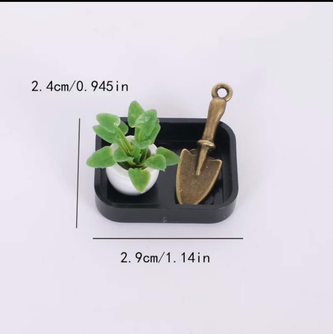 Fairy Garden Accessories Plant with shovel plate