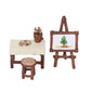 Fairy Garden Accessories Painting set table chair easel
