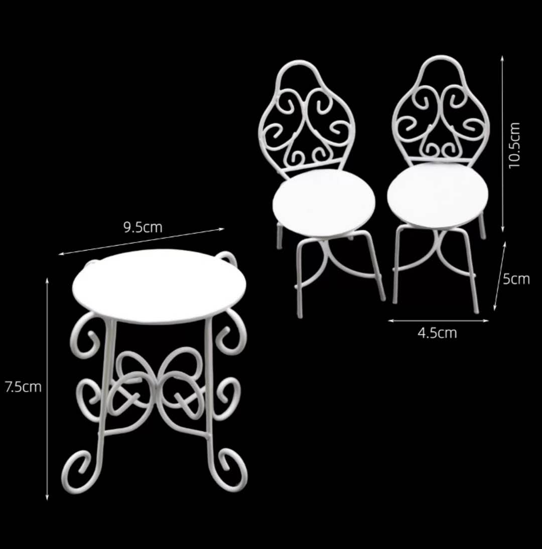 Fairy Garden Accessories table and chair