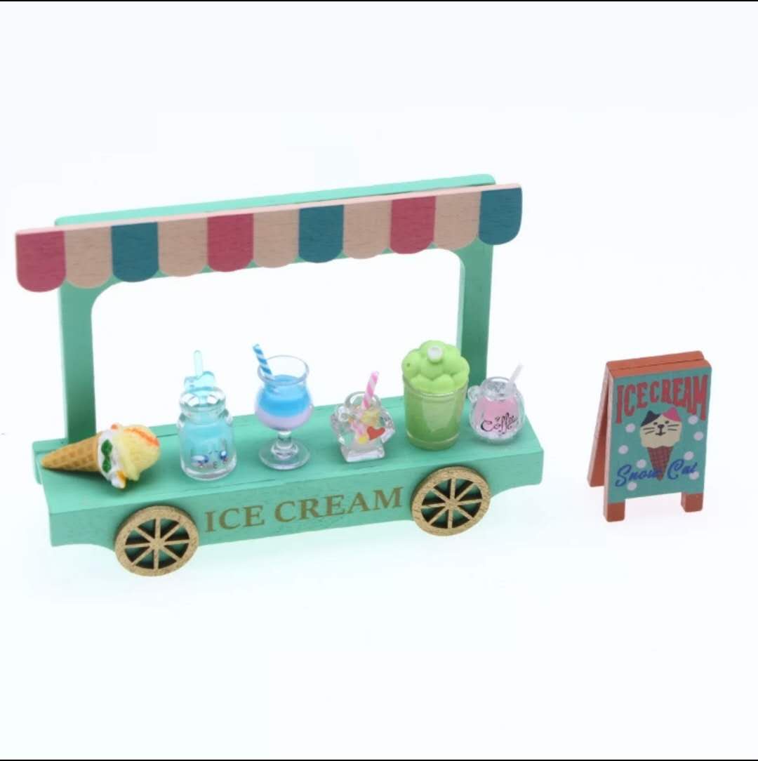 Fairy Garden Accessories ice cream cart