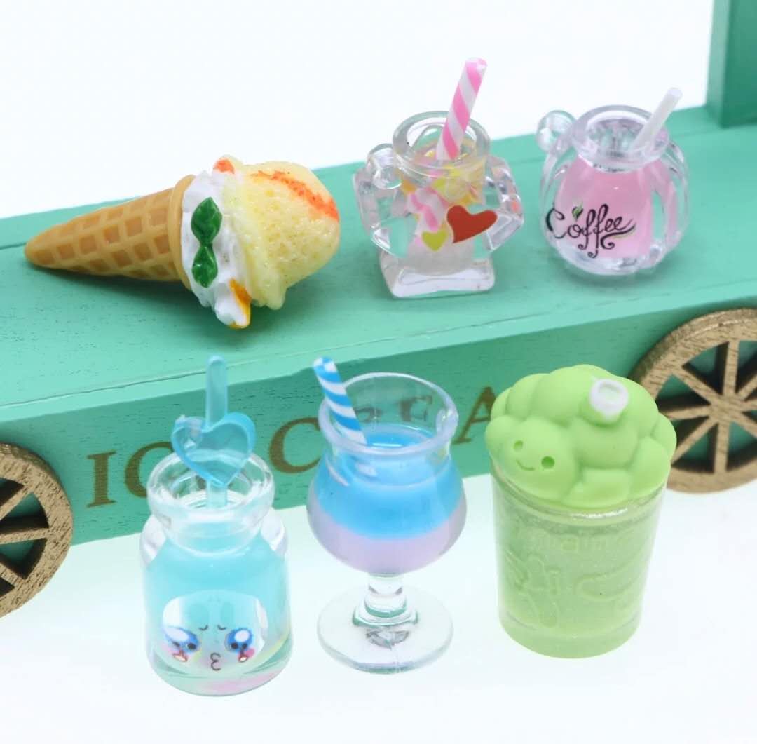 Fairy Garden Accessories ice cream cart