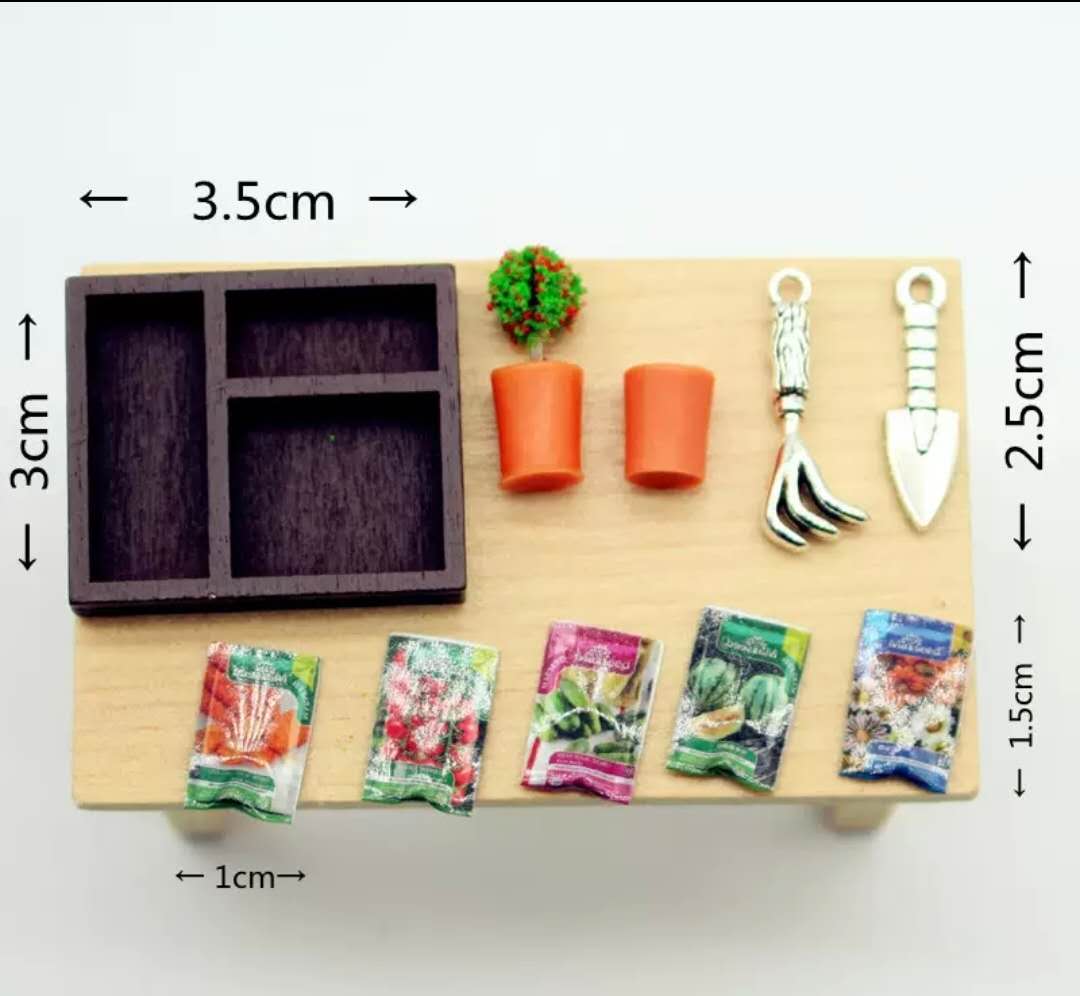Fairy Garden Accessories plant set with shovel