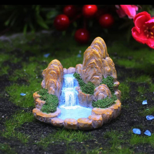 Fairy Garden Accessories Waterfall Mountain