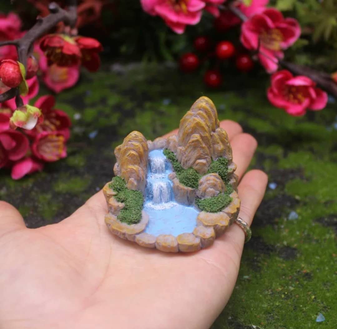 Fairy Garden Accessories Waterfall Mountain