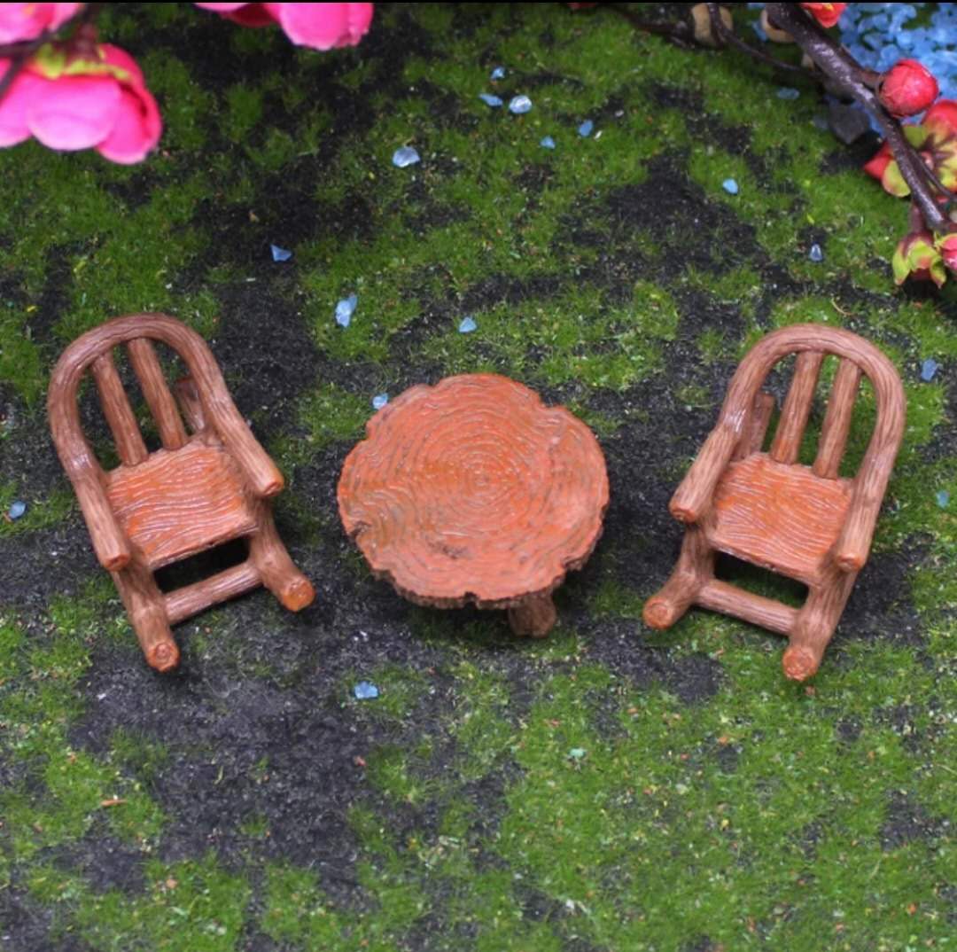Fairy Garden Accessories table and chair