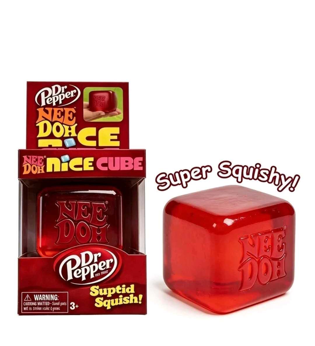 Needoh Nice Cube Dr Pepper Cube Slow Rising Squishy