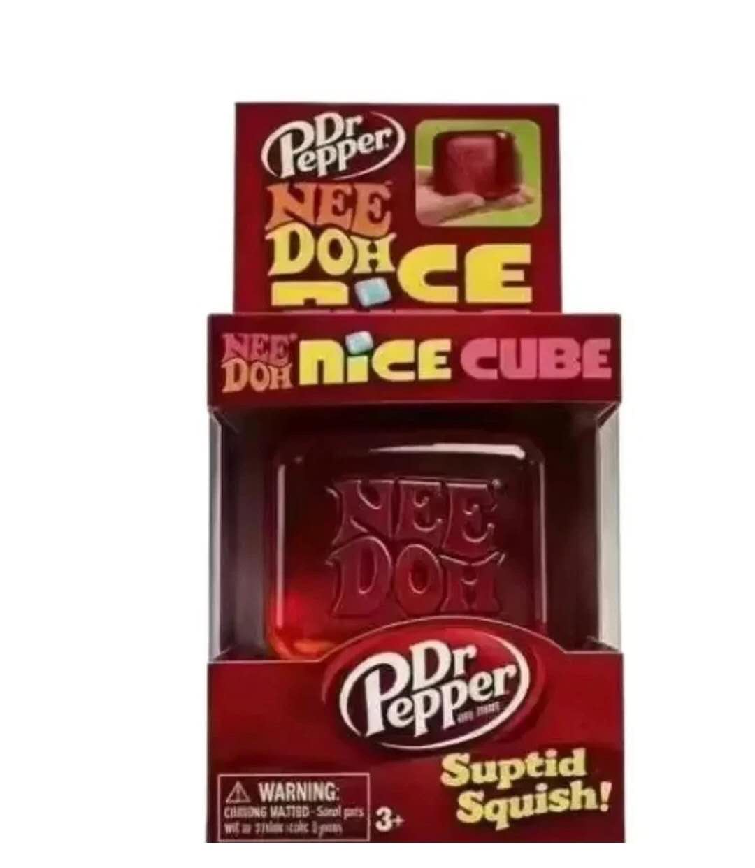 Needoh Nice Cube Dr Pepper Cube Slow Rising Squishy