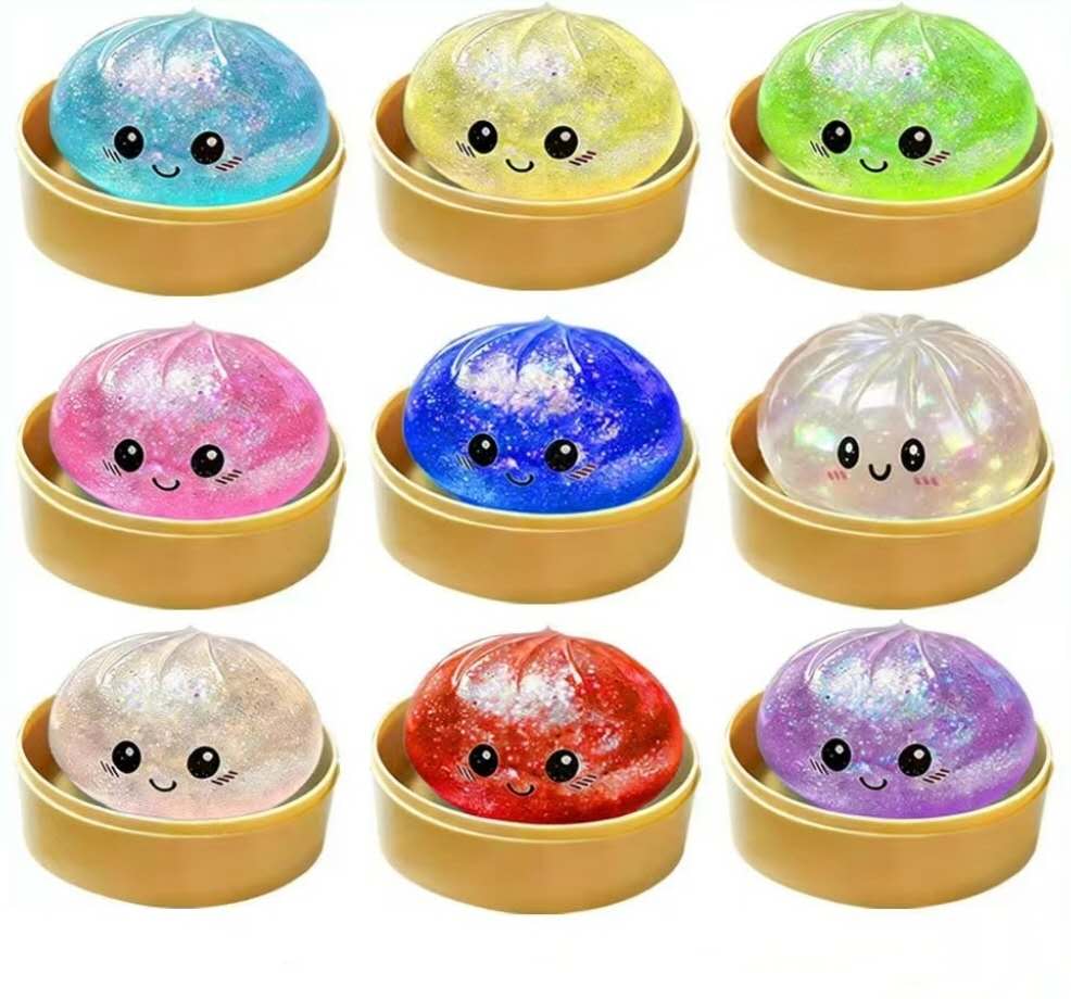 Glitter Dumpling Squishy Bun Squishy Blind Box