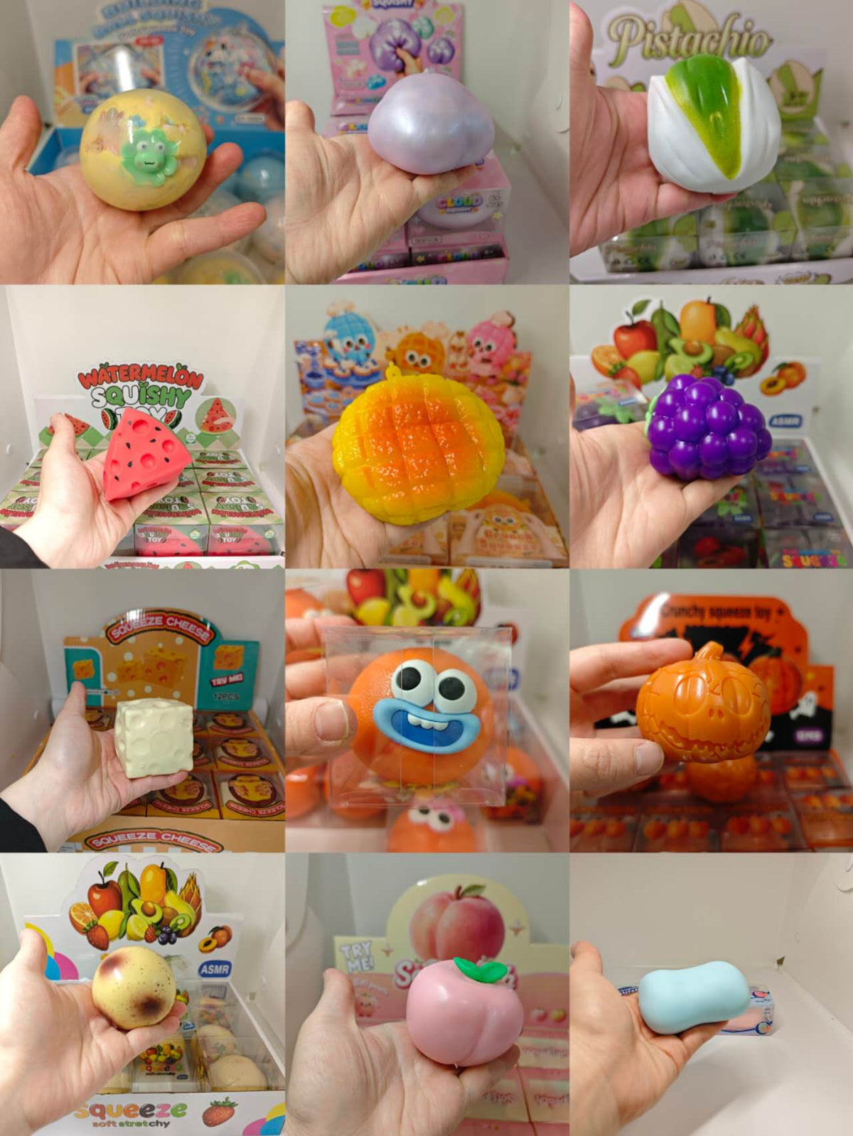 12Pcs Crunchy Squishy Blind Box