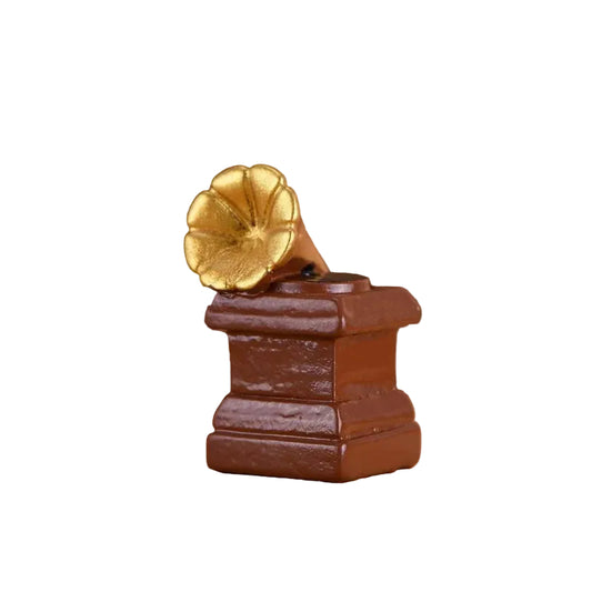 Phonograph Gramophone Miniature Fairy Garden Accessory – Resin Decoration for Fairy Gardens & Miniature Displays