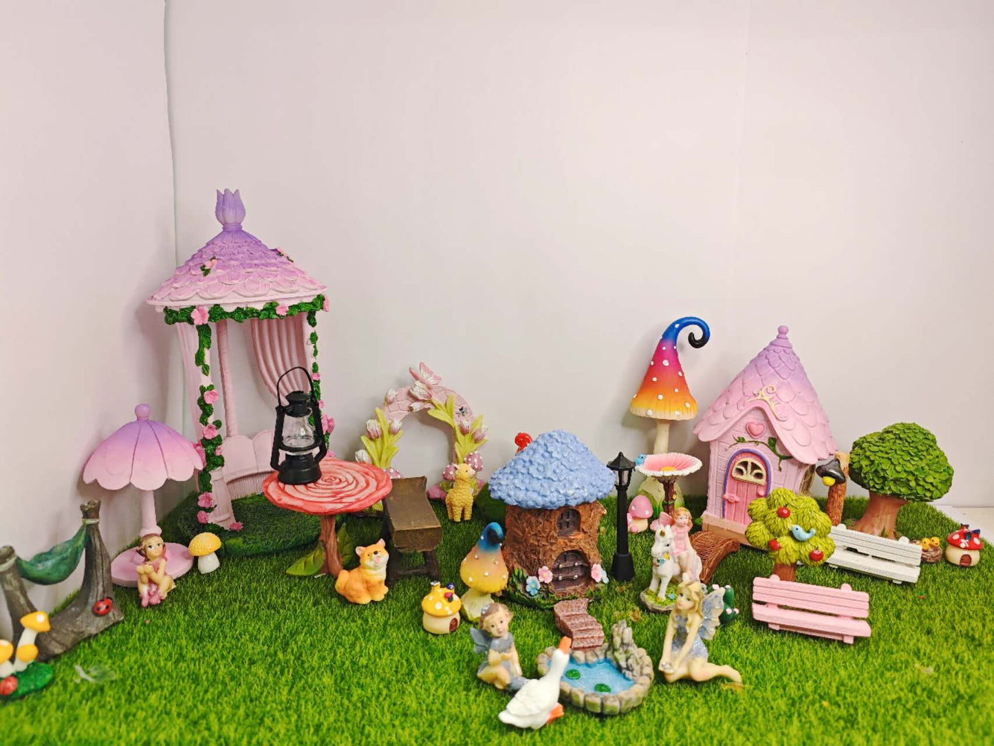 38 Pcs Deluxe Fairy Garden Luxury Set – Complete Enchanted Fairy Village