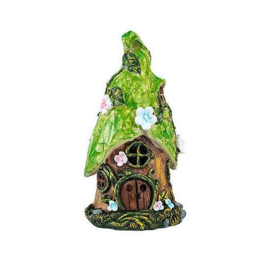 Fairy House Tree House with Solar Lights