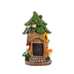 Tree House With Solar Lights Fairy House With Sunflowers