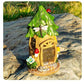Tree House With Solar Lights Fairy House With Sunflowers