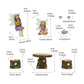 Fairy garden kits Figurines fairy with teapot