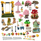 57pcs Fairy Garden kit Miniature Set