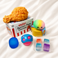 5pcs Mixed Texture Squishy Set Blind Box