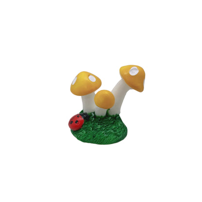 Mushroom Miniature Fairy Garden Plant – Resin Mini Decoration for Fairy Gardens
