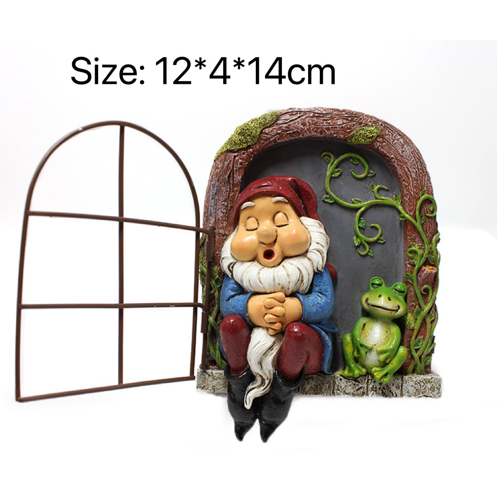 Fairy Garden Accessories Sleeping Dwarf Window