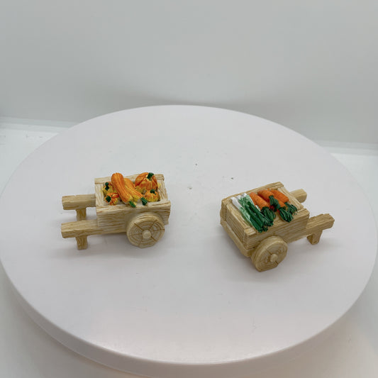 Fairy Garden Accessories Vegetable Cart