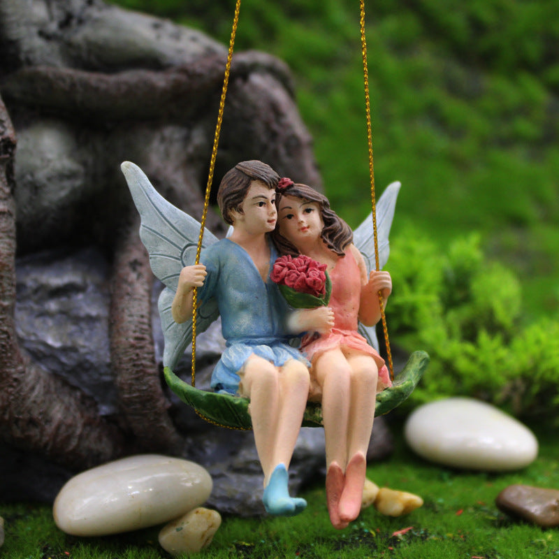 Fairies On the Swing Fairy Garden Figurines