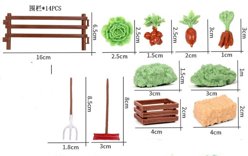 Fairy Garden Kits Farm Veggies Fruits