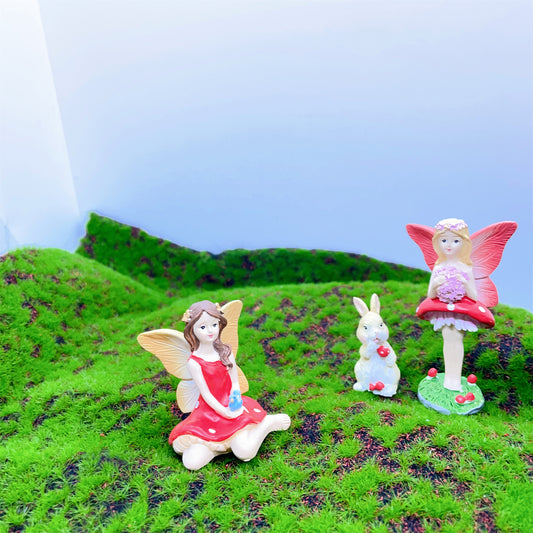 3PCS Fairy Garden Kit Figurines Fairies Birthday Gift Accessories