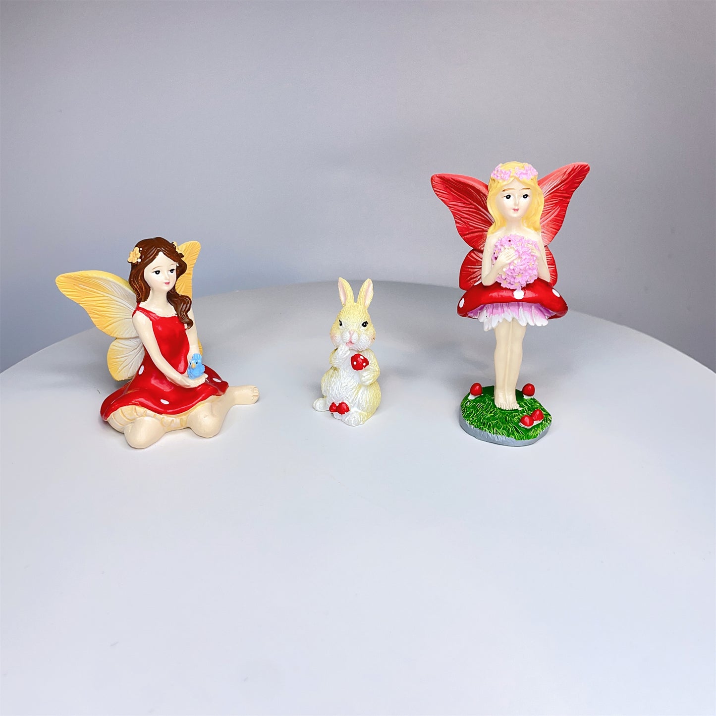 3PCS Fairy Garden Kit Figurines Fairies Birthday Gift Accessories