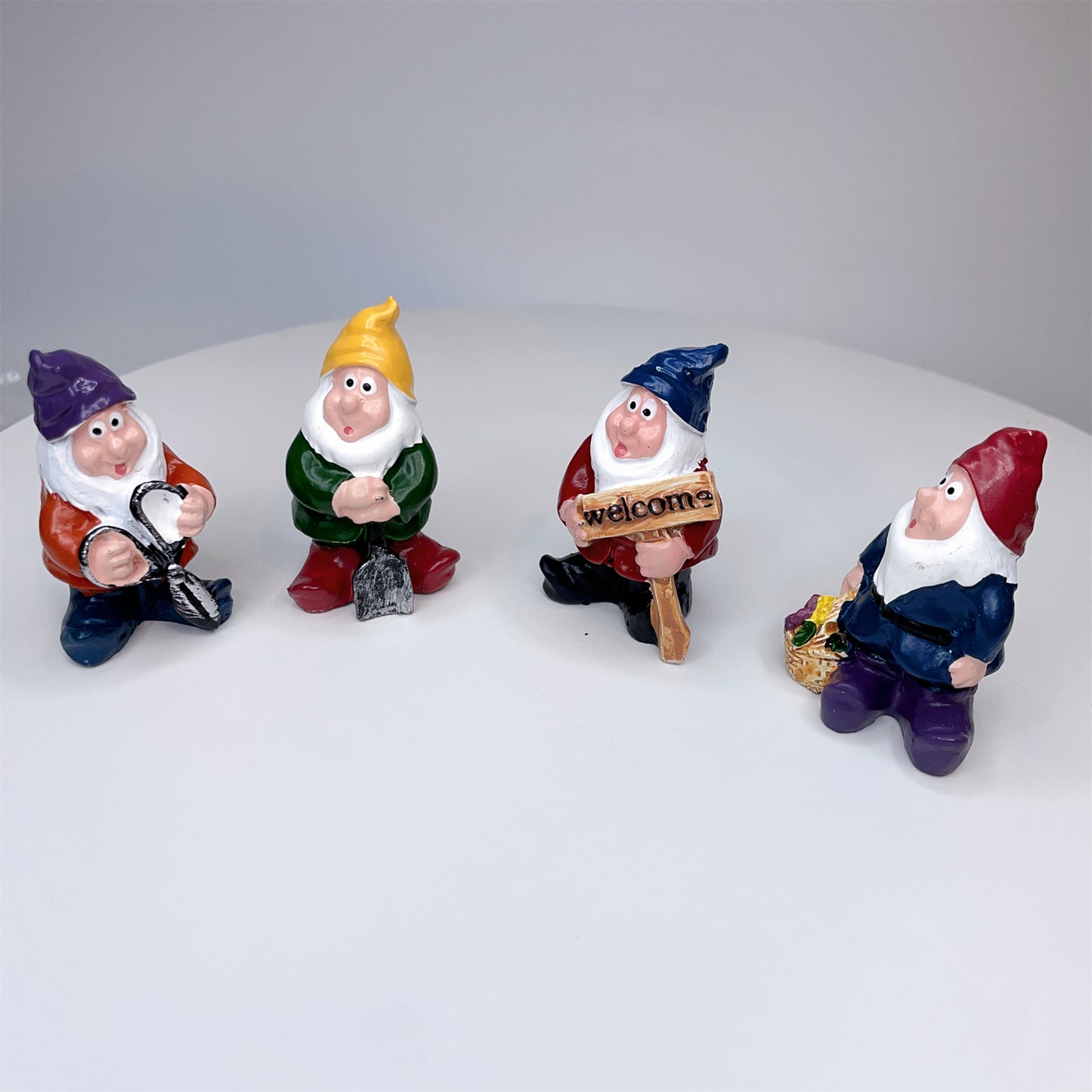 7PCS Fairy Garden Figurines Dwarfs Gnome