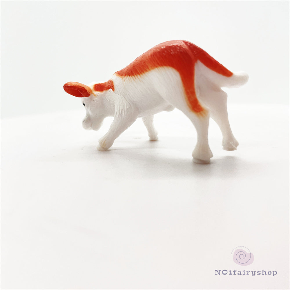 Pig Goat Cow Miniature Fairy Garden Animal Figurine – Resin Animal Decoration for Fairy Gardens