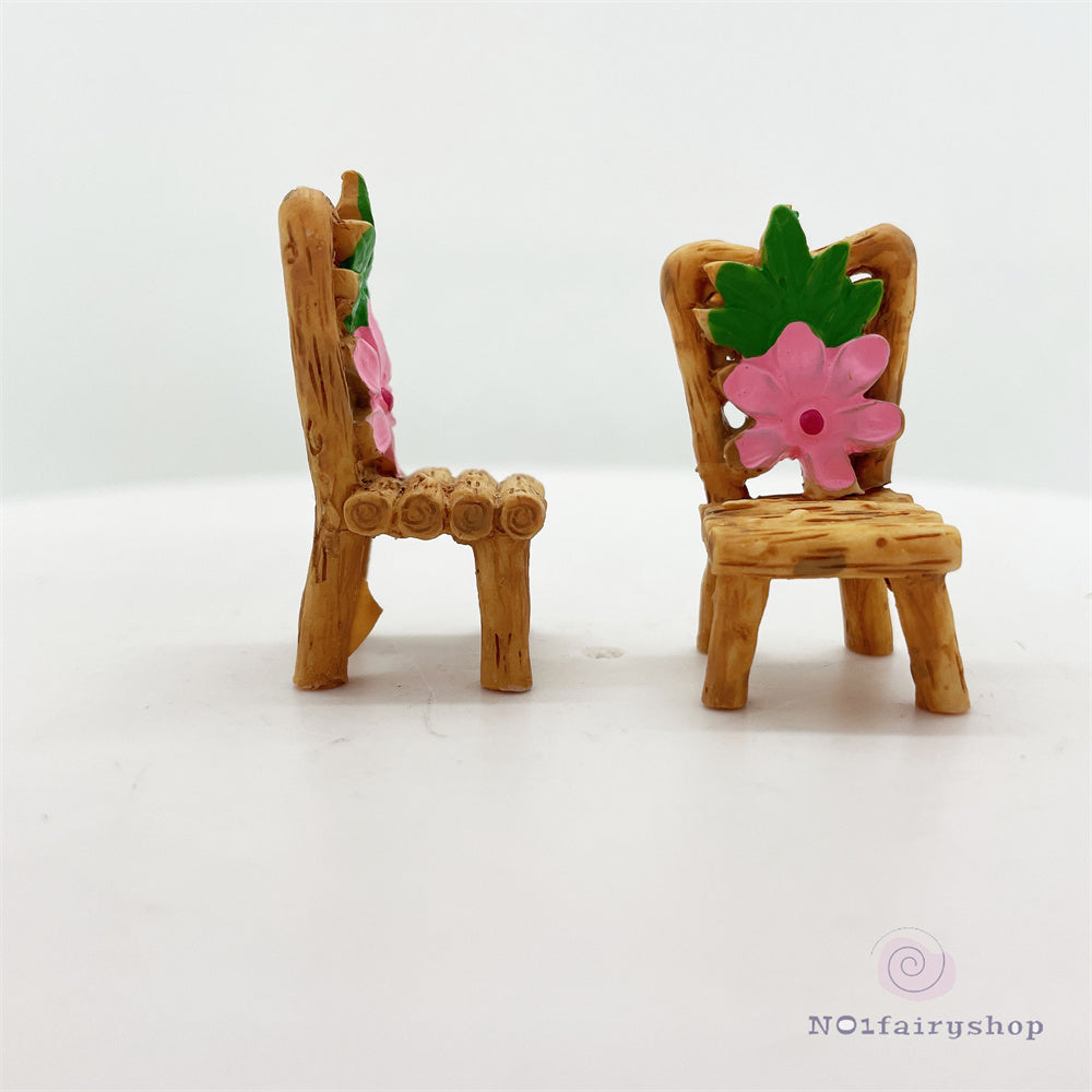 Fairy Garden Accessories Flowers Table And Chairs