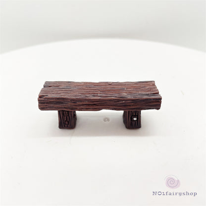 Fairy Garden Accessories Wooden Bench chair