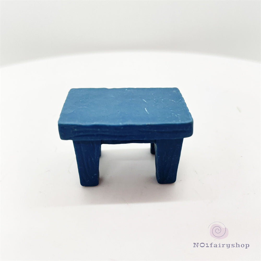 Fairy Garden Accessories Blue Table And Chair