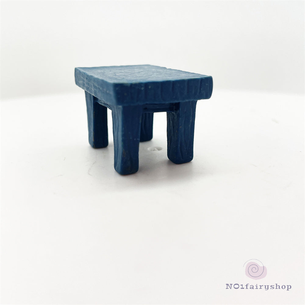 Fairy Garden Accessories Blue Table And Chair