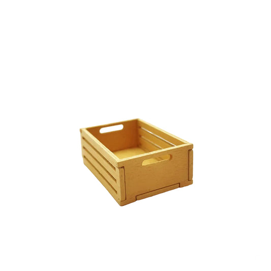 Wooden Basket Miniature Fairy Garden Accessory – Decoration for Fairy Gardens & Miniature Displays