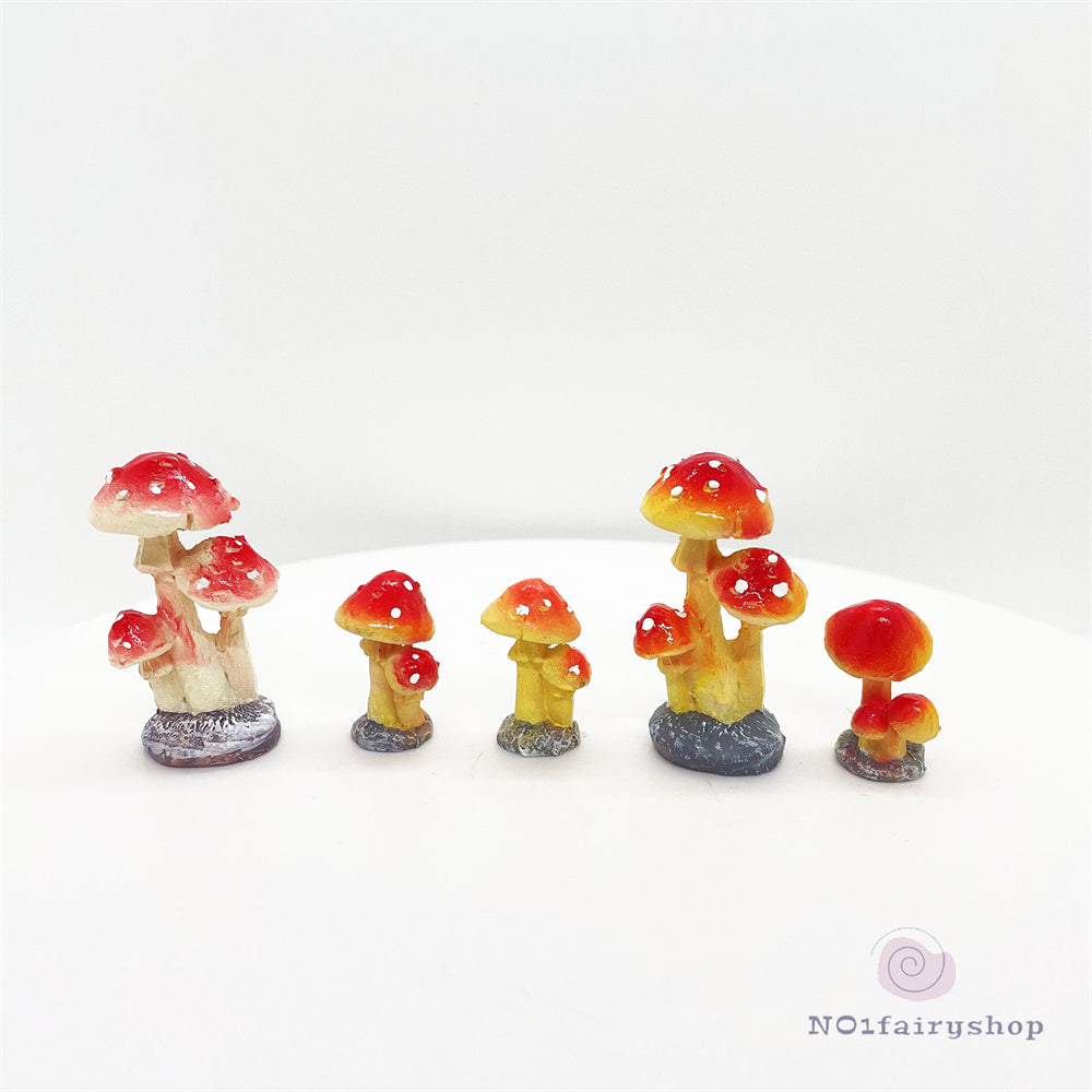 Fairy Garden Accessories Red Mushrooms