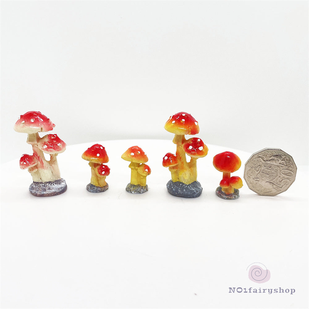 Fairy Garden Accessories Red Mushrooms