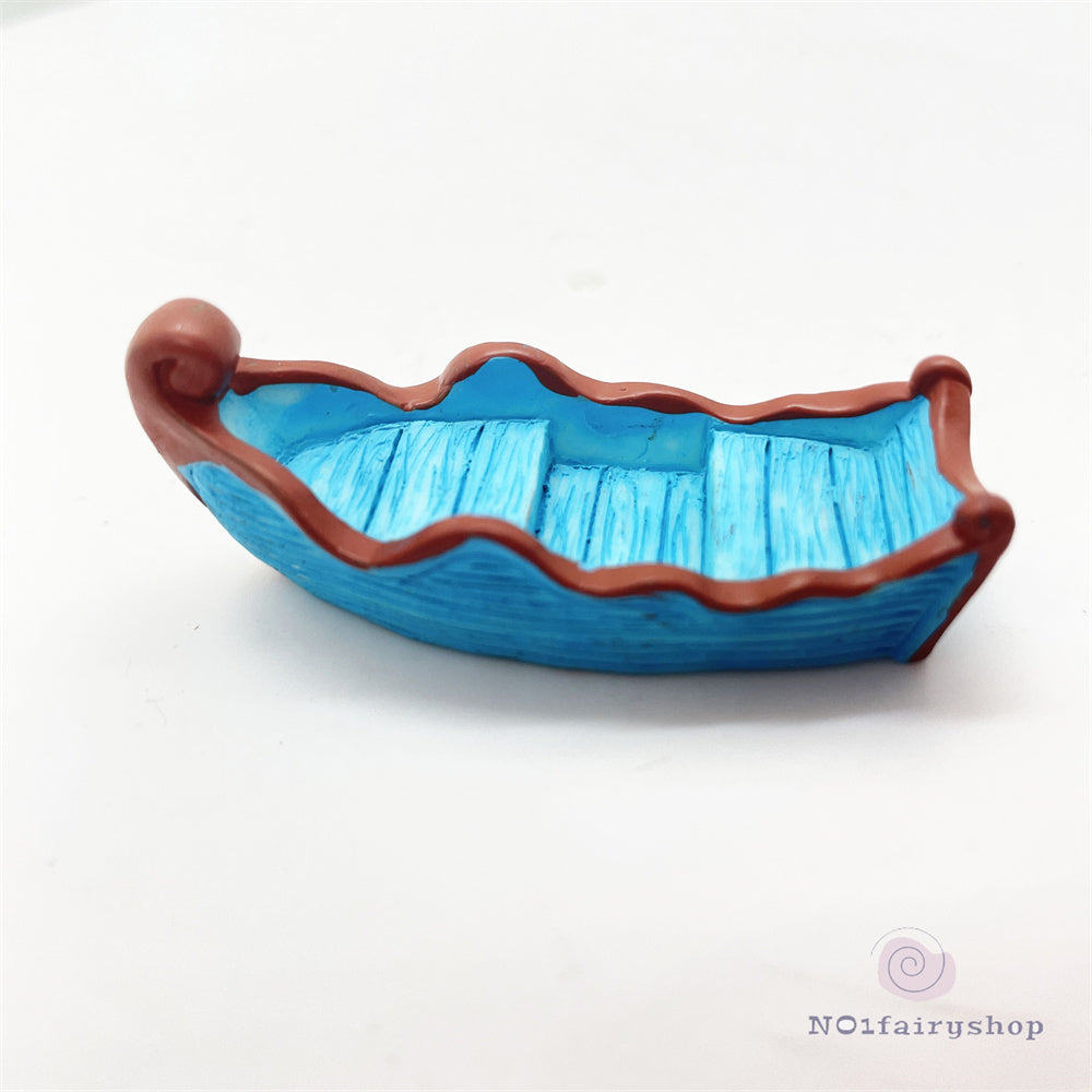 Fairy Garden Accessories Blue Boat